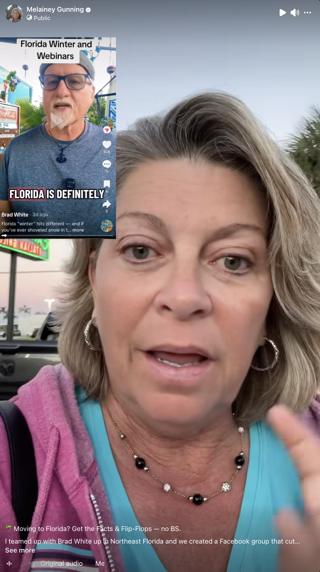 Melainey Gunning pinned Facebook video